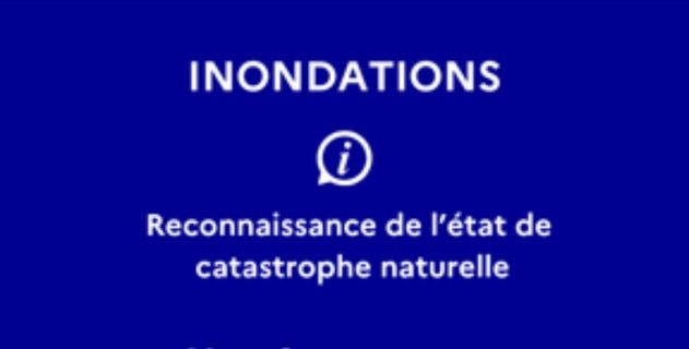 &Eacute;tat de catastrophe naturelle