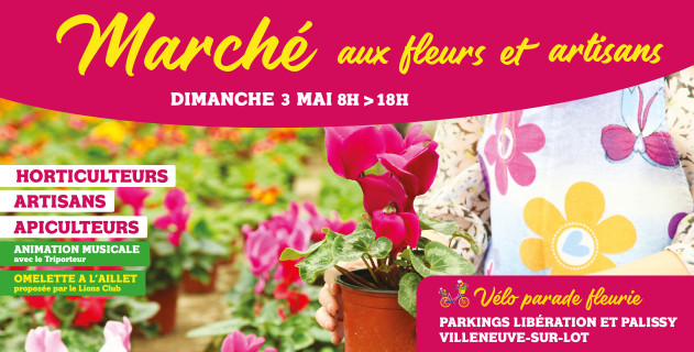 March&eacute; aux fleurs et artisans